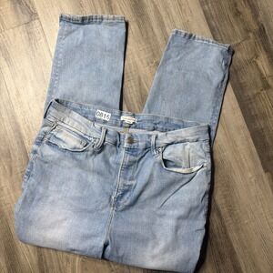 Good American Always Fits Good Legs Straight Jeans 14-18 Indigo448 Stretch Denim